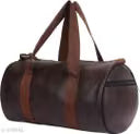Women's PU Gym Duffle Bag Brown
