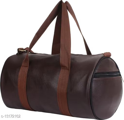 Women's PU Gym Duffle Bag Brown